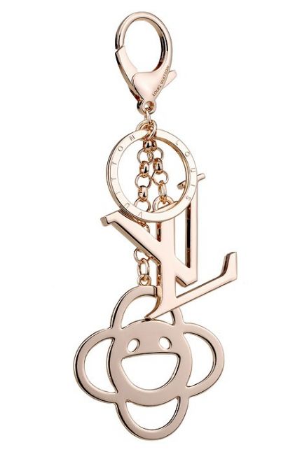  LV Monogram Logo  Key Chain Celebrity Style Gold-plated Australia Women 