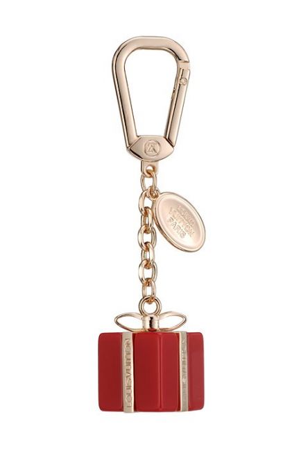 Louis Vuitton Gold-plated Bag/key Gift Box Charm Copy IN Red Enamel America 