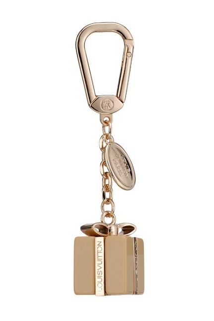 Lv Gold Steel key Charm Birthday Gift  Box Pendant Classic Style Paris