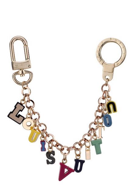 Louis Vuitton Bag/Key charm Gold Colorful Letters Pendants Online Shop America