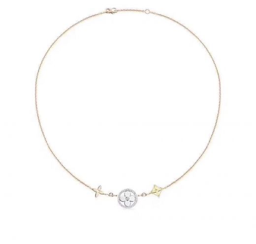 Louis Vuitton Idylle Blossom Sautoir Sun Star Flower Charms Ladies 3 Golds Diamonds Necklace For Sale Online