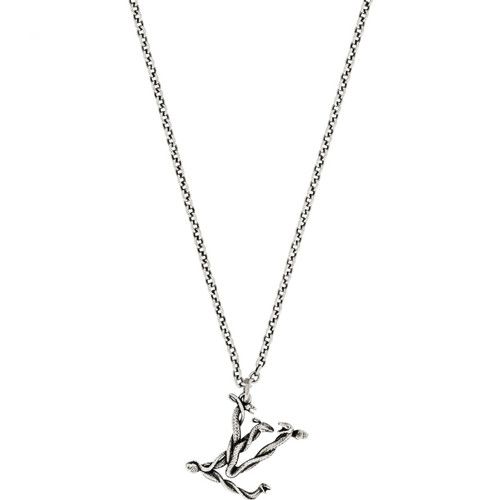2021 Spring-Summer Popular Louis Vuitton LV Snake Pendant Vintage Silver Motif Male Necklace Price List Online MP2567 