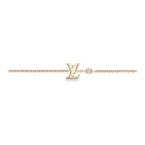 2021 Top Sale Louis Vuitton Idylle Blossom Single Diamond Trimming LV Pendant Female Link Chain Bracelet Q95595 Silver/Yellow Gold/Rose Gold
