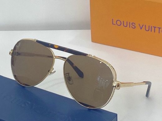 Unisex Tortoiseshell Bridge & Tip Slim Gold Frame Amber Lenses - Classic  Louis Vuitton Aviator Sunglasses US