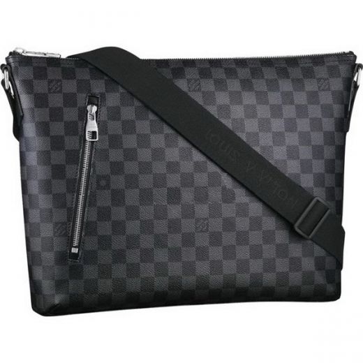 Unisex LouisVuitton Damier Canvas Messenger Bag With  Silvery Charms 2019 Ideal Gift USA