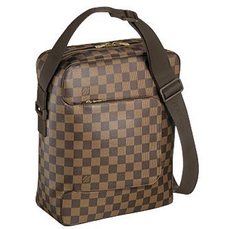 Louis Vuitton  Damier Canvas Checkered Messenger Bag Golden Zip Recommended
