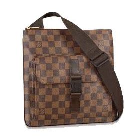 Louis Vuitton Mens Damier Canvas Cross-body Messenger Bag With Flap Outer Pocket