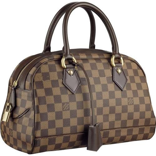  LV Damier Canvas Large Size 2-Totes Traveling Bag Rosy Inner Checkered-Design 