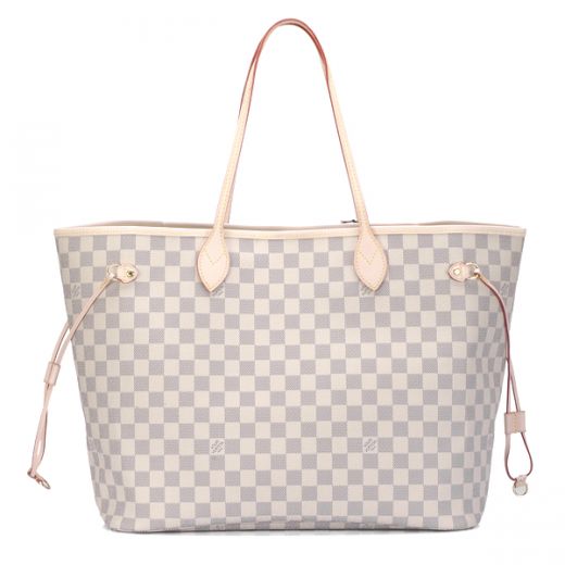 Hot-sell Clone LV Nerverfull Ref N41360 Damier Azur  Canvas Checkered-Style Shoulder Bag Wife Gift