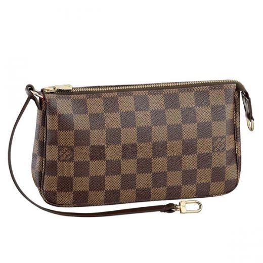 AAA LV  Damier Canvas Checkered-Design Roomy Handbag With Wrist Strap Spring Fashion  