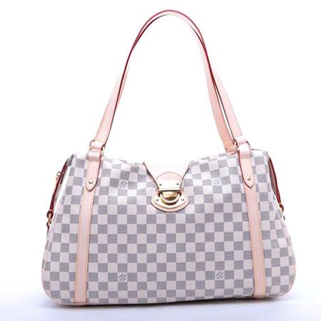 Louis Vuitton AAA+ Damier Canvas Azur Checkered-Pattern Bag Business Lady Gift