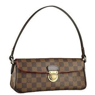 Trendy Louis Vuitton Damier Canvas Checkered-Pattern Shoulder Bag Single  Handlebars Miss Gift 