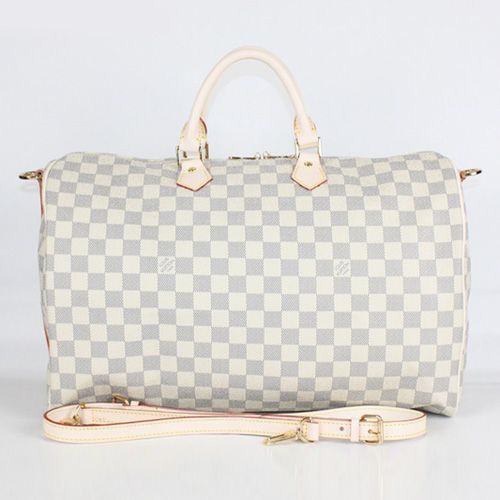 Clone Louis Vuitton Damier Canvas N41429 Azur-Texture White Tote Shoulder Bag Mother'S Gift New