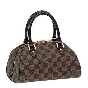 Wholesale LV Lady Checkered 2-way Damier Pattern Female Tote Bag Golden Hardware Nyc Online