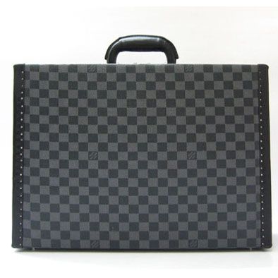 Latest Louis Vuitton Damier Square Style Silver Studs Detail Grey Canvas Bags For Womens & Mens 