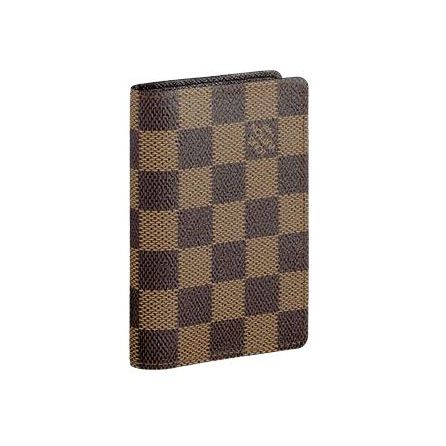 Low Price Louis Vuitton Damier Unisex Logo Pattern Brown Canvas Bi-fold Short Wallet Fashion Accessory 