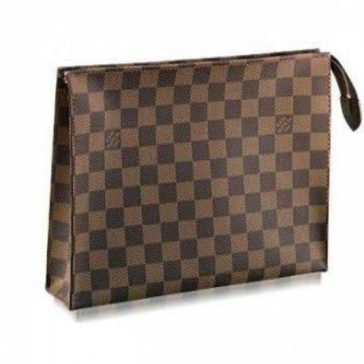  Designer LV Damier Canvas Zippy Cosmetic Bag Minimalist Checkered style Office Women 