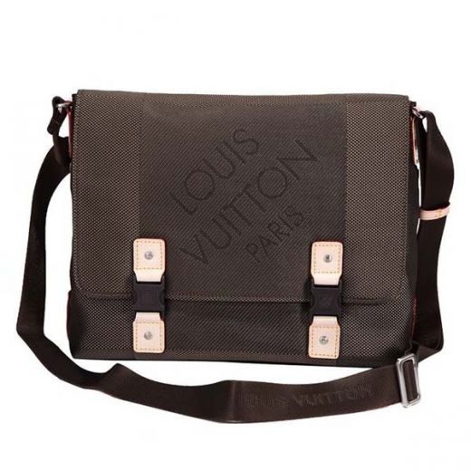 Louis Vuitton Damier Geant Brown Canvas Double Pouch Buckle Ladies Flap Messenger Bag Price Malaysia