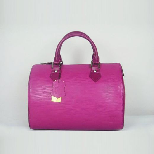 AAA Quality Purple Louis Vuitton EPI Leather Tote Bag Zipper Closure Exquisite Trimming For Sale