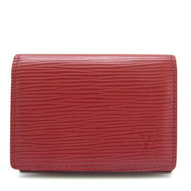 Top Quality Red Louis Vuitton EPI Leather Purse Engrave LV Logo Good Designer Free Delivery