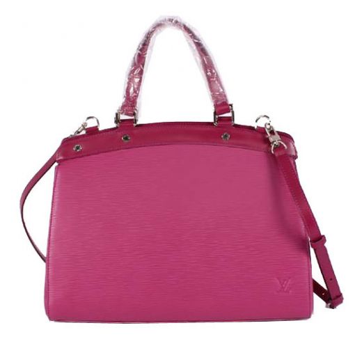 Chic Rose Red Louis Vuitton Brea EPI Leather Tote Bags Medium Women's Online Sale 