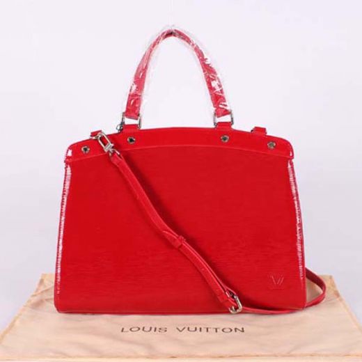 Good Quality Louis Vuitton  Brea EPI Leather Archy Top Silver Studs Design Females Red Cross-body Bag USA
