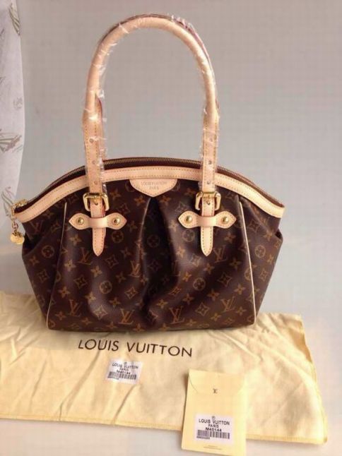 Timeless Style Louis Vuitton Apricot Edging Adjustable Top Handles Golden Zipper Opening Ladies Brown Leather  Bag