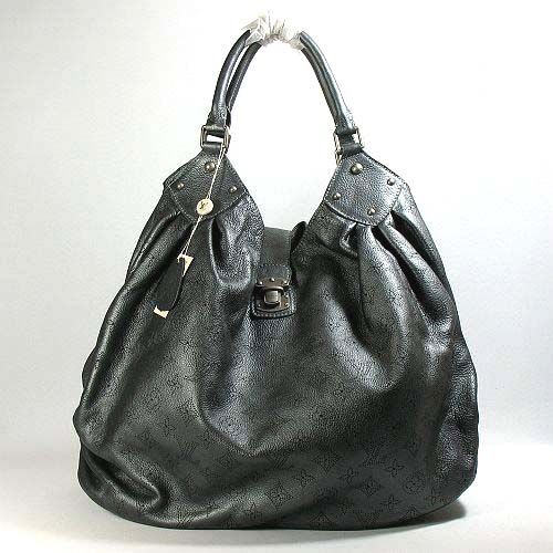 High End Louis Vuitton Mahina Grey Leather Retro Brass Hardware Womens Tote Bag In Canada 