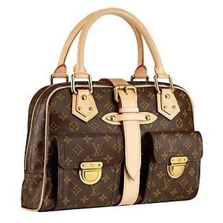 Louis Vuitton Monogram Canvas Multiple Outer pockets Tote Bag Roomy Space Office Lady