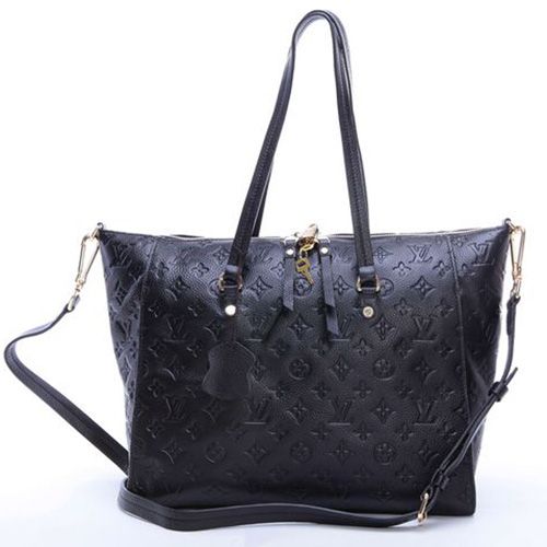 Louis Vuitton Monogram Empreinte Black Leather Double Zipper Closure Ladies High End Shoulder Bag Online
