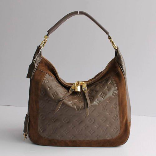 Women's New Arrival Louis Vuitton Monogram Empreinte Brown Leather 2way Single Handle Ladies Tote Bag 