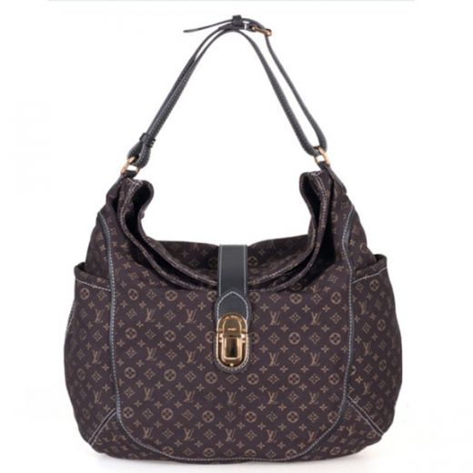 Cheap Louis Vuitton Monogram Idylle Brown Canvas Leather Belt Handle Brass Press Buckle Ladies Crossbody Bag 
