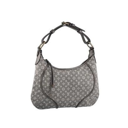 Louis Vuitton Monogram Mini Lin Curved Top Belt Single Handle Grey Canvas 2way Womens Shoulder Bag 