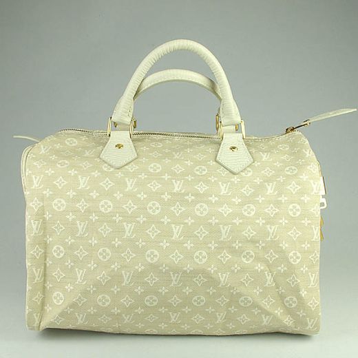 Vintage Desinger Louis Vuitton Monogram Mini Lin Leather Top Handles White Canvas Multifunction Bags For Females