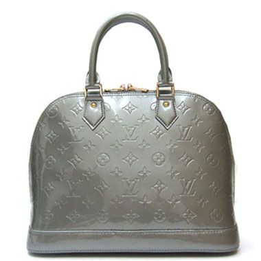 Cheap Louis Vuitton Alma Monogram Vernis Grey Tote Handbag UK E-store Price