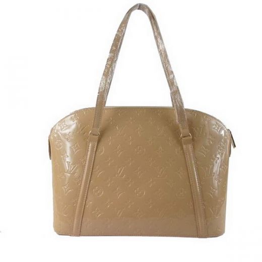 Louis Vuitton Clone Apricot Monogram Vernis Women Satchel Dsign Apricot Leather Shoulder Bag Best Selling 