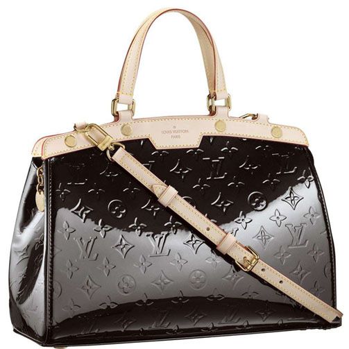 Fashion Trends Louis Vuitton Monogram Vernis Yellow Gold Studs Beige Details Coffee Enamel 2way Shoulder Bag 