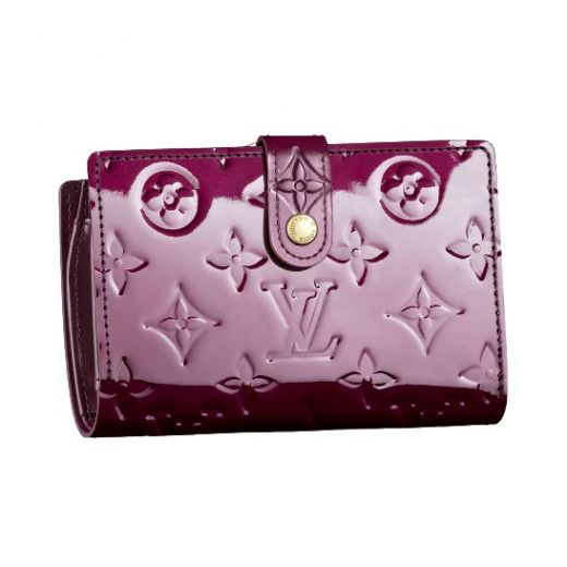 Lady Louis Vuitton Monogram Vernis Fold-flip Short Wallet U.S. Gift Vogue Model