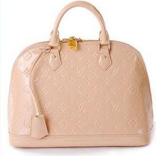 Vogue Louis Vuitton  Monogram Vernis Bussiness Apricot Alma Tote Bag Top Sale California