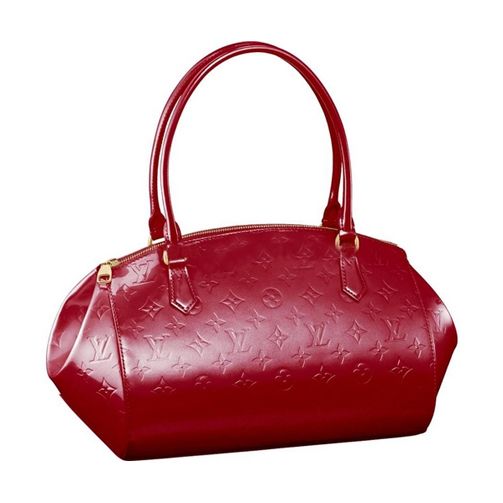  Louis Vuitton Monogram Vernis Red Patent Leather Dual-Way Tote Bag Wife'S Gift E-shop