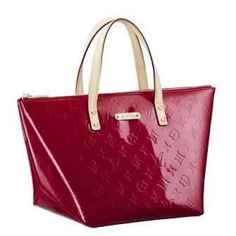 Cheap Vintage LV Monogram Vernis Red Shoulder Bag White HAND-Strap Fashion Shopper