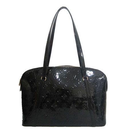 Louis Vuitton Monogram Vernis Classy Black Shoulder-Bag Leather Tote Design For Mother