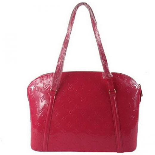 Luxury Louis Vuitton  Monogram Vernis Rosy-red Tote Bag For College-going Girls