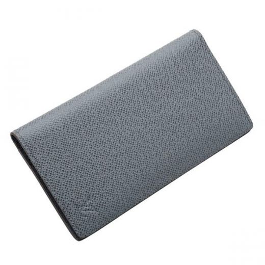 Hot Selling Louis Vuitton Taiga Fashion Bi-fold Grey Cow Leather Long Wallet Mens  Card Holder