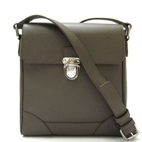 Cheap Louis Vuitton Taiga Mens Fashion 2Way Khaki Silver Buckle document Bag In Canada M31192