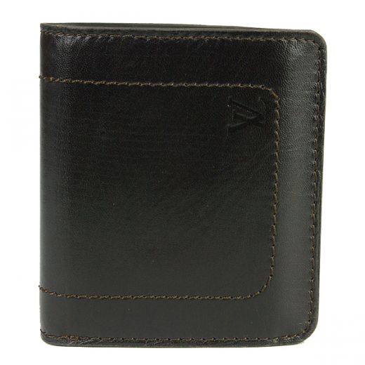 AAA Quality Louis Vuitton Utah Sewing Thread Black Cow Leather Short Bi-fold Wallet For Sale UK