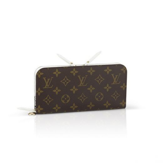 Best Louis Vuitton Yayoi Kusama White Motif Double Zipper Brown Monogram Logo Wallet For Womens 