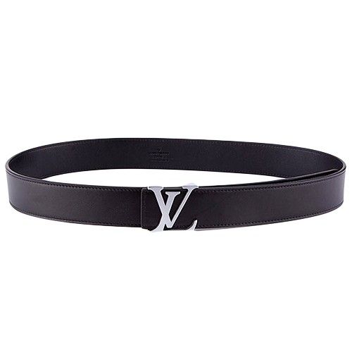 Spring Louis Vuitton Initiales Silver Logo Pin Buckle Black Leather Reversible Belt For Mens Price List