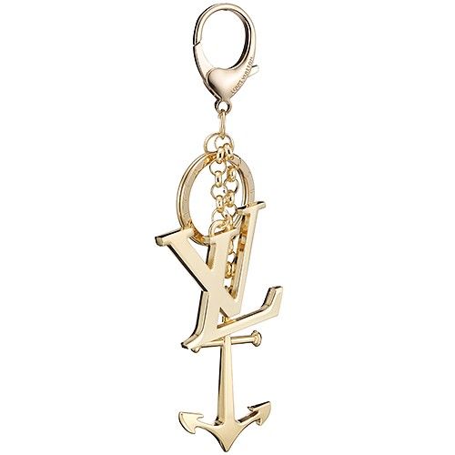 Louis Vuitton Gold Anchor&Logo Simple Bag Charm Nice Price For Lady