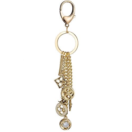 Louis Vuitton Gold Multi-chain Diamond key Charm Monogram Pendants Store America